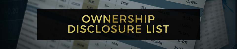 Ownership Disclosure List